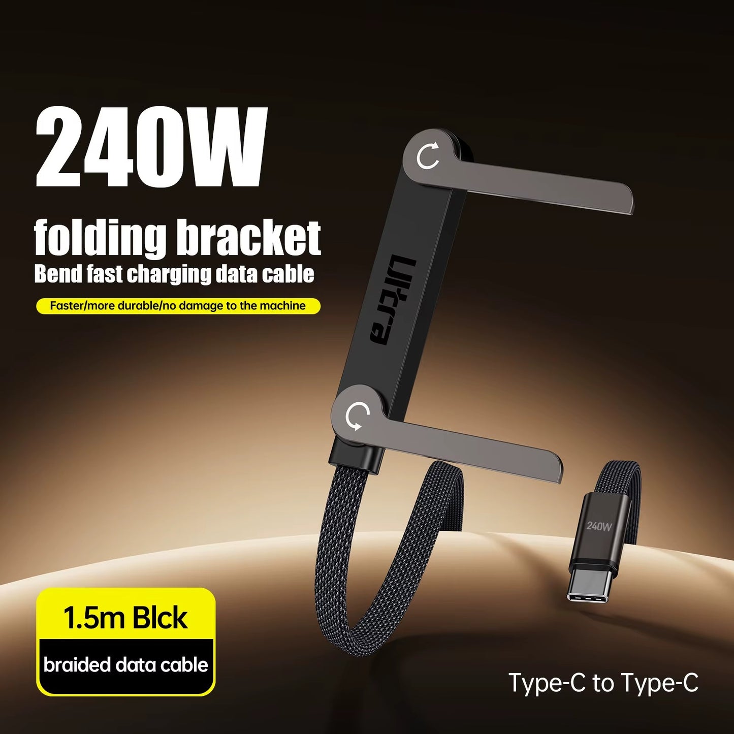 Fast Charging Folding Phone Cable